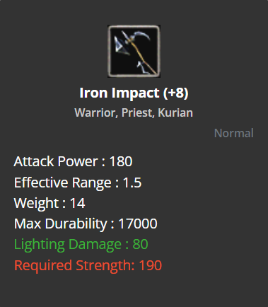 Iron Impact +8