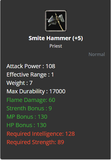 Smite Hammer +5